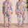 Colorful Retro Daisies for Sunny Spring Days and Playful Girls’ Weekend Adventures Satin Pajamas Set - 2