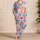 Colorful Retro Daisies for Sunny Spring Days and Playful Girls’ Weekend Adventures Satin Pajamas Set - 4