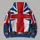 Red White and Navy Cross-Emblem Aviator Uniform for Cosplay Events and Fandom Fans All-over Print Hoodie (Lightweight) - 5