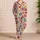 Colorful Retro Daisy Blooms for Cozy Autumn Days and Playful Little Girls Outdoors Satin Pajamas Set - 4