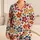 Colorful Retro Daisy Blooms for Cozy Autumn Days and Playful Little Girls Outdoors Satin Pajamas Set - 1