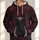 Burgundy Sorceress Costume Details For Cosplay Events And Fantasy Fan Gatherings All-over Print Hoodie (Lightweight) - 1