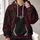 Burgundy Sorceress Costume Details For Cosplay Events And Fantasy Fan Gatherings All-over Print Hoodie (Lightweight) - 2