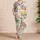 Colorful Garden Blossoms For Cheerful Summer Bedtime And Cozy Nights Satin Pajamas Set - 4