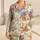 Colorful Garden Blossoms For Cheerful Summer Bedtime And Cozy Nights Satin Pajamas Set - 1