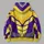 Purple And Gold Honeycomb Hero Suit For Cosplay Events And Fans All-over Print Hoodie (Lightweight) - 5