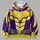 Purple And Gold Honeycomb Hero Suit For Cosplay Events And Fans All-over Print Hoodie (Lightweight) - 4