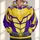 Purple And Gold Honeycomb Hero Suit For Cosplay Events And Fans All-over Print Hoodie (Lightweight) - 1