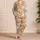 Watercolor Pumpkin Florals for Cozy Autumn Evenings and Thanksgiving Girls Gifts Satin Pajamas Set - 4