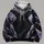 Black Geometric Armor and Violet Accents for Cosplay Events and Everyday Fandom Wear All-over Print Hoodie (Lightweight) - 4