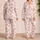Seashells Starfish And Pink Bows For Sunny Coastal Summer Celebrations For Kids Satin Pajamas Set - 2