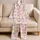 Seashells Starfish And Pink Bows For Sunny Coastal Summer Celebrations For Kids Satin Pajamas Set - 5