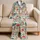 Colorful Butterfly and Flower Motifs for Sunny Summer Getaways and Picnics Satin Pajamas Set - 5