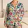 Colorful Butterfly and Flower Motifs for Sunny Summer Getaways and Picnics Satin Pajamas Set - 1
