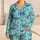 Blue Ocean Creatures for Calm Coastal Adventures and Everyday Family Fun Satin Pajamas Set - 1