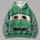 Green Cartoon Race Car Front for Halloween Cosplay and Family Theme Park Outings All-over Print Hoodie (Lightweight) - 4