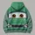 Green Cartoon Race Car Front for Halloween Cosplay and Family Theme Park Outings All-over Print Hoodie (Lightweight) - 5