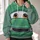 Green Cartoon Race Car Front for Halloween Cosplay and Family Theme Park Outings All-over Print Hoodie (Lightweight) - 2