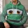Green Cartoon Race Car Front for Halloween Cosplay and Family Theme Park Outings All-over Print Hoodie (Lightweight) - 6