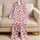 Watermelon Hearts and Pink Summer Fruit for Cheerful Kids’ Summer Lounging Days Satin Pajamas Set - 5