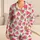 Watermelon Hearts and Pink Summer Fruit for Cheerful Kids’ Summer Lounging Days Satin Pajamas Set - 1