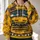 Yellow Horned School Bus Character Look for Halloween Parties and Cosplay Events All-over Print Hoodie (Lightweight) - 2