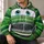 Expressive Green Vintage Car Character for Cosplay Events and Birthday Celebrations All-over Print Hoodie (Lightweight) - 6