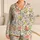 Whimsical Garden Flowers And Butterflies For Cozy Bedtime, Sweet Gift For Girls Satin Pajamas Set - 1