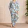 Milk Bottle And Chocolate Chip Cookie Motifs For Cozy Everyday Lounging Satin Pajamas Set - 4