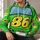 Green Number 86 Race-Car Twin Costume for Theme Park Visits and Family Cosplay Events All-over Print Hoodie (Lightweight) - 6
