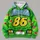 Green Number 86 Race-Car Twin Costume for Theme Park Visits and Family Cosplay Events All-over Print Hoodie (Lightweight) - 4