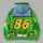 Green Number 86 Race-Car Twin Costume for Theme Park Visits and Family Cosplay Events All-over Print Hoodie (Lightweight) - 5