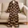 Cute Brown Bear Faces for Cozy Bedtime Adventures and Playful Nights for Boys and Girls Satin Pajamas Set - 5