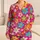 Bold Rainbow Daisy Blooms for Cheerful Springtime Adventures and Sunny Days for Girls Satin Pajamas Set - 1