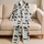 Playful Black And White Cats For Cozy Lounging And Sweet Home Evenings For Kids Satin Pajamas Set - 5