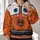 Weathered Tow Truck Costume Look for Theme Park Days and Family Dress-Up All-over Print Hoodie (Lightweight) - 2