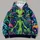 Green Alien And Exotic Garden Scene For Cosmic Fantasy Streetwear Fans All-over Print Hoodie (Lightweight) - 4