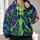 Green Alien And Exotic Garden Scene For Cosmic Fantasy Streetwear Fans All-over Print Hoodie (Lightweight) - 2