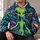 Green Alien And Exotic Garden Scene For Cosmic Fantasy Streetwear Fans All-over Print Hoodie (Lightweight) - 6