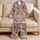 Pink Garden Roses And Hibiscus For Sunny Beach Days And Summer Playtime Satin Pajamas Set - 5
