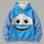 Blue Cartoon Vehicle Face Birthday Gift for Young Racing Fans and Family Celebrations All-over Print Hoodie (Lightweight) - 4