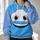 Blue Cartoon Vehicle Face Birthday Gift for Young Racing Fans and Family Celebrations All-over Print Hoodie (Lightweight) - 2