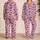 Pink Shark Swimming Scene For Playful Ocean Adventures And Kids Who Love Sea Life Satin Pajamas Set - 2
