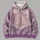 Lavender Lace-Up Princess Bodice Look for Fairytale Parties and Halloween Cosplay All-over Print Hoodie (Lightweight) - 4