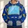 Retro mechanical-character costume surface with a blue body Cyan Chest Screen Yellow Bars and gray segmented panels. All-over Print Hoodie (Lightweight) - 1