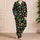 Alien UFO Space Adventure Motifs for Cozy Stargazing Nights and Young Space Explorers for Kids Satin Pajamas Set - 4