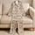 Playful Skateboarding Ghosts for Halloween Nights and Cozy Autumn Family Fun for Kids Satin Pajamas Set - 5