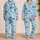 Orca and Stingray Ocean Friends for Cozy Coastal Evenings and Happy Kids at Home Satin Pajamas Set - 2