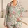 Pastel Garden Flowers, Bows and Rainbows for Cozy Bedtime Moments for Little Girls Satin Pajamas Set - 1