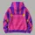 Purple Bunny-Ear Overall Costume Look for Halloween Parties and Cosplay Events All-over Print Hoodie (Lightweight) - 5